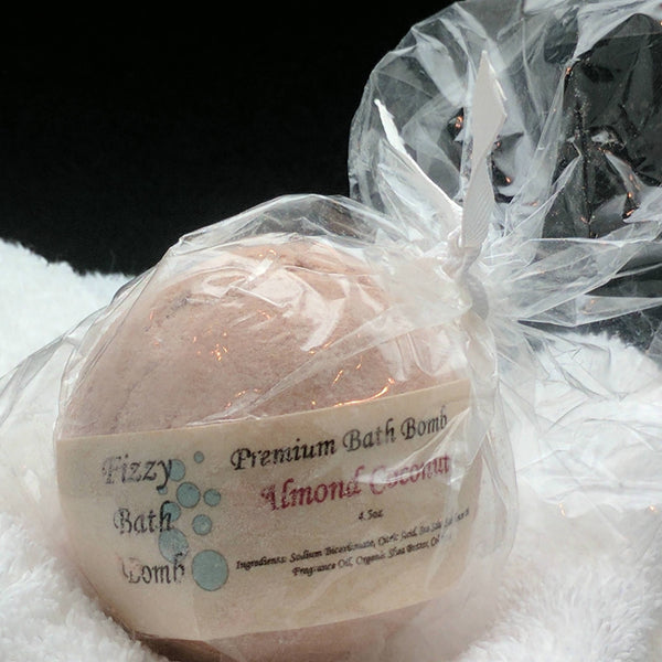 Almond Coconut Bath Bomb Bath Fizzy 4.5 oz