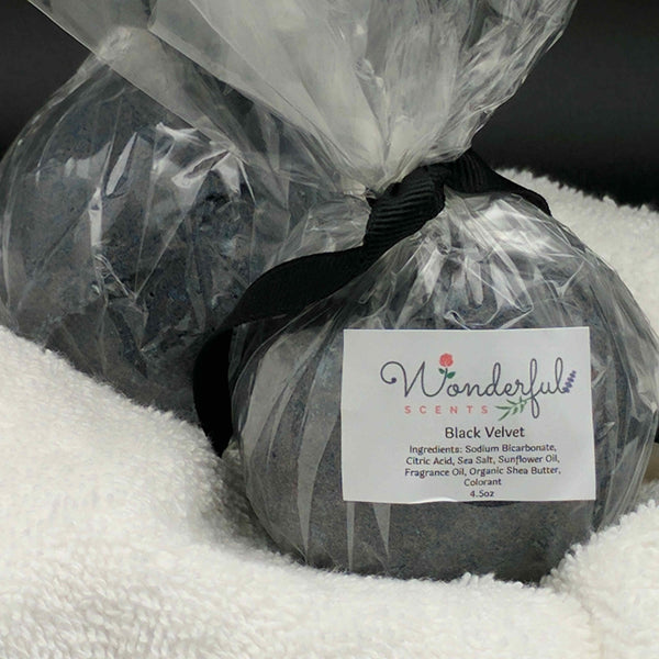 Black Velvet Bath Bomb 4.5oz 2pk