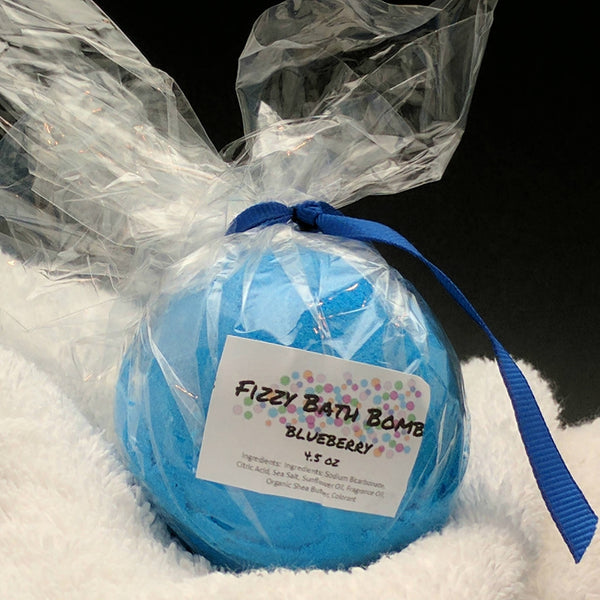 Blueberry Bath Bomb Bath Fizzy 4.5 oz