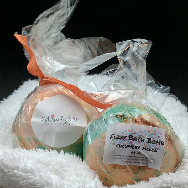 Cucumber Melon Bath Bomb 4.5oz Two Pack