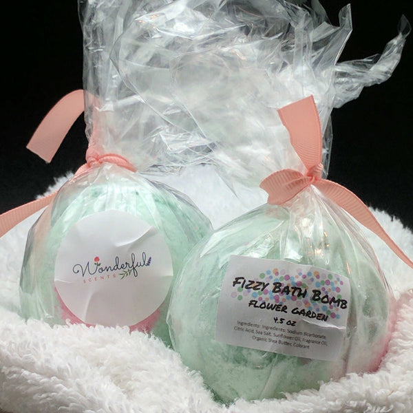 Flower Garden Bath Bomb 4.5oz Two Pack