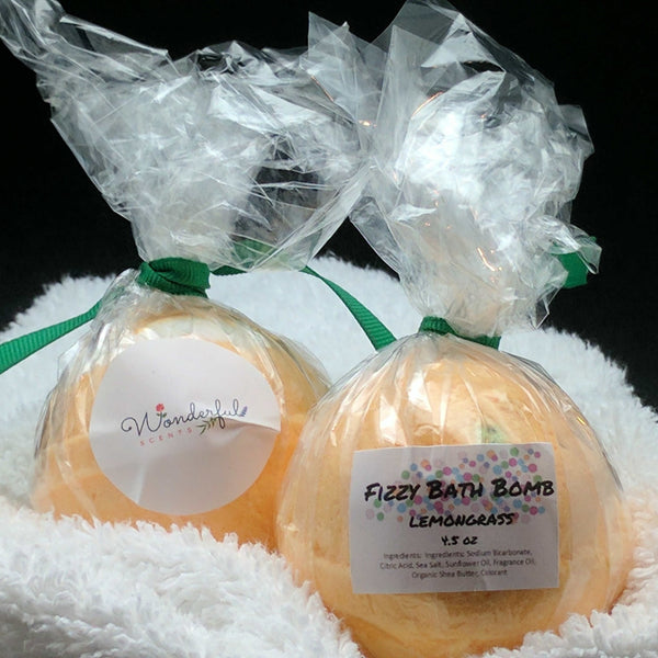 Lemongrass Bath Bomb 4.5oz Two Pack