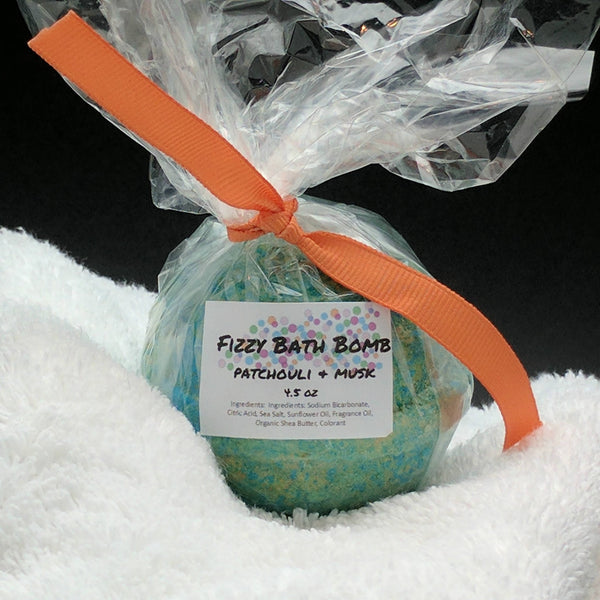 Patchouli and Musk Bath Bomb Bath Fizzy 4.5 oz