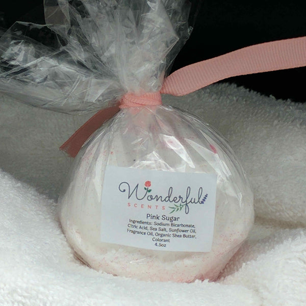 Pink Sugar Bath Bomb 4.5oz