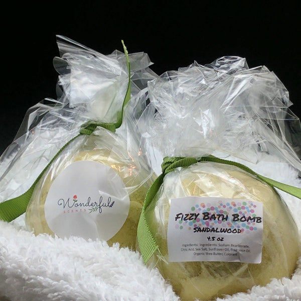 Sandalwood Bath Bomb 4.5oz Two Pack