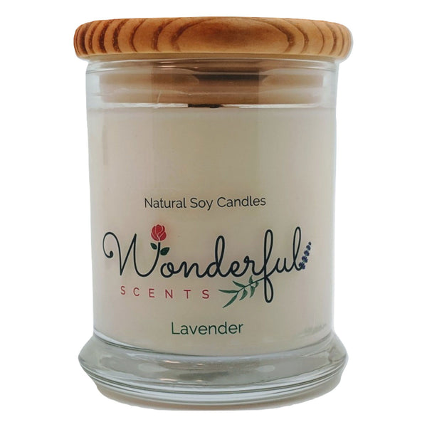 Wonderful Scents 12 oz Wood Wick Scented Candle Lavender