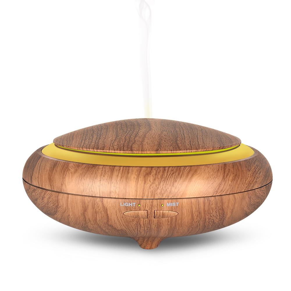 150 ml Ultrasonic Aroma Diffuser Woodgrain + Remote Control (Optional)