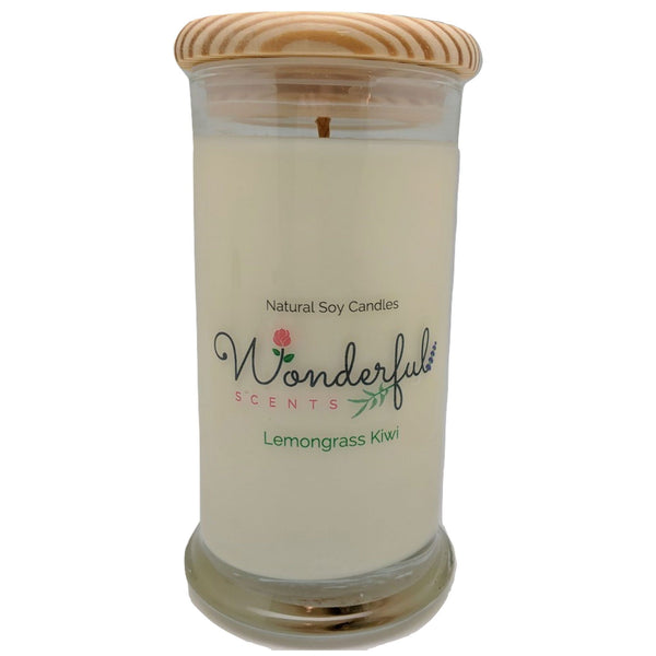 Wonderful Scents 21oz  Lemongrass Kiwi with Cotton Wick