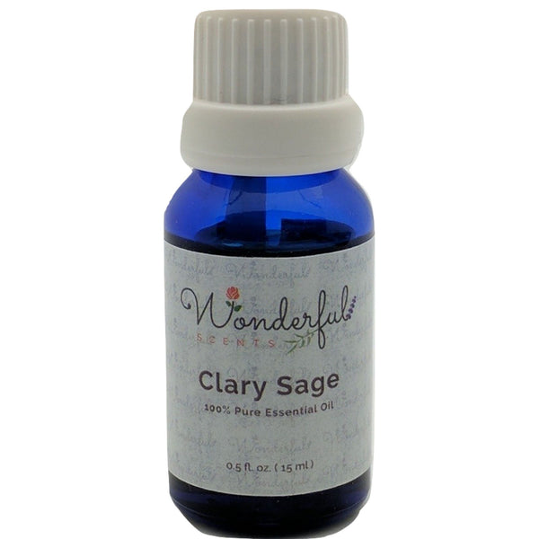 Wonderful Scents Clary Sage Essential Oil 15 ml Bottle