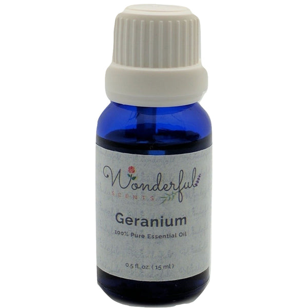 Wonderful Scents Geranium Essential Oil 15 ml Bottle