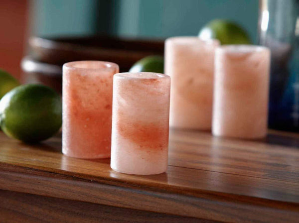 Wonderful Scents Himalayan Salt Shot Glasses 4 Pack Table Side