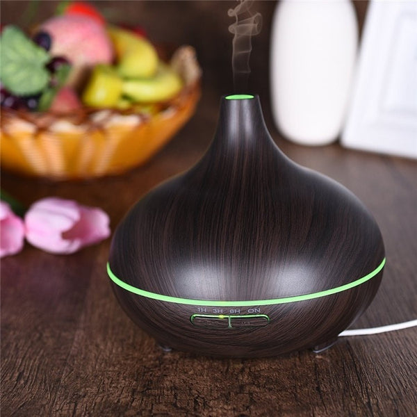 300 ml Essential Oil Diffuser Dark Wood Grain